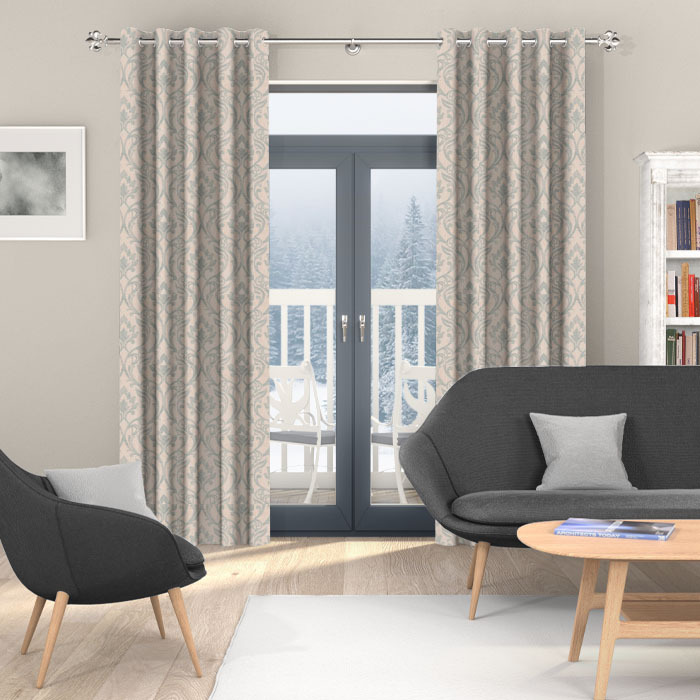 Curtains in Leyburn Duckegg