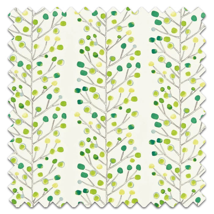 Swatch of Berry Tree Emerald Lime Chalk