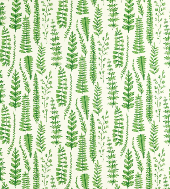 Ferns Juniper Fabric by Scion