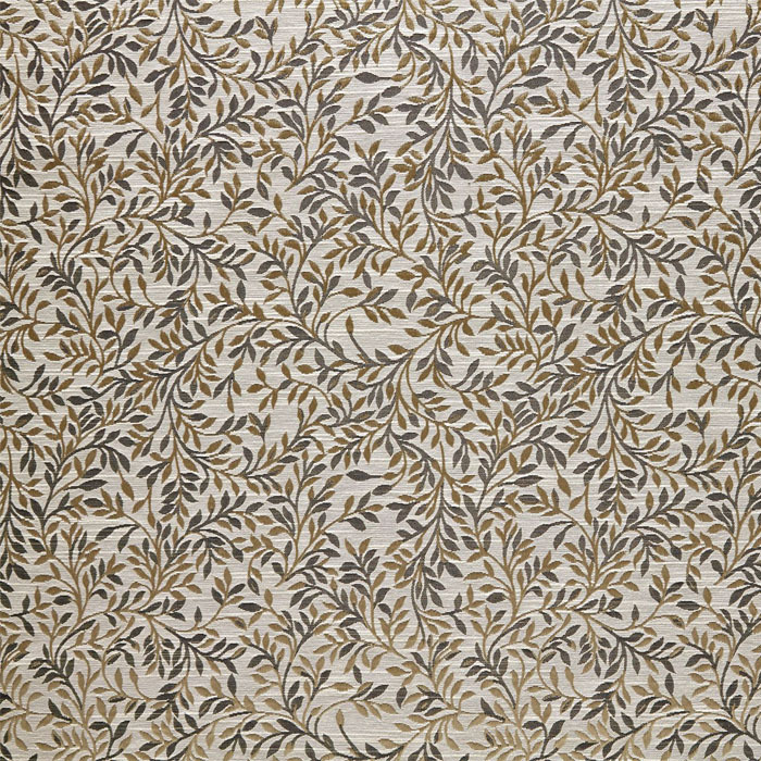 Little Leaf Charcoal Fabric by Bill Beaumont