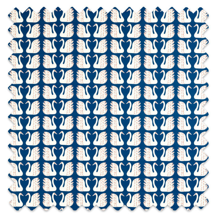 Swatch of Swim Swam Swan Denim by Scion