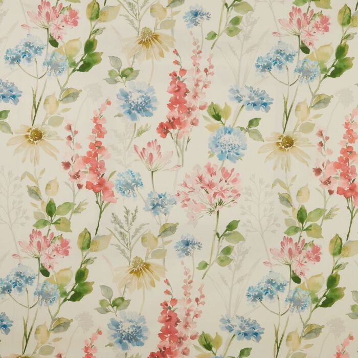 Wild Garden Cotton Chintz Fabric by iLiv