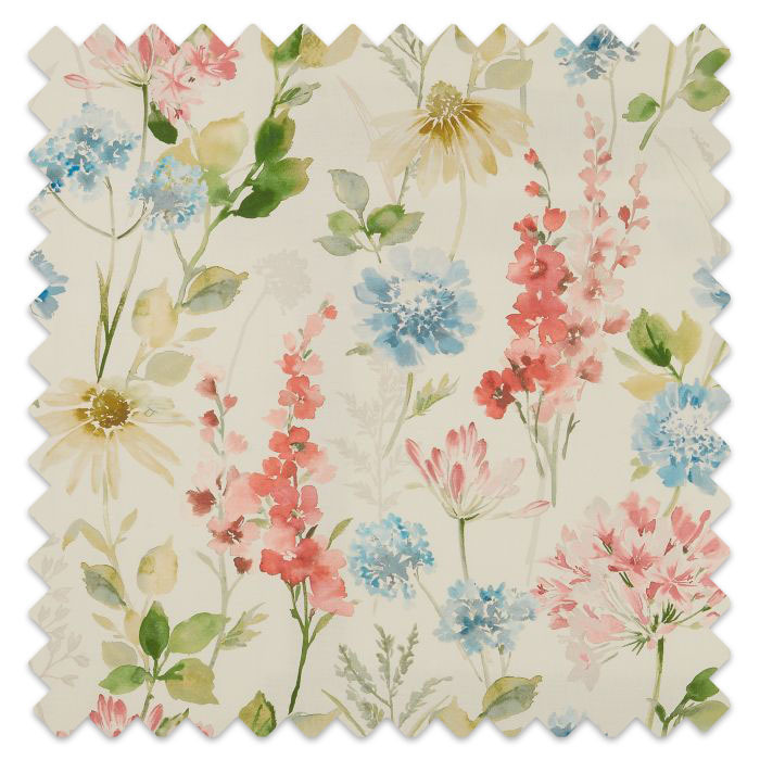 Swatch of Wild Garden Cotton Chintz