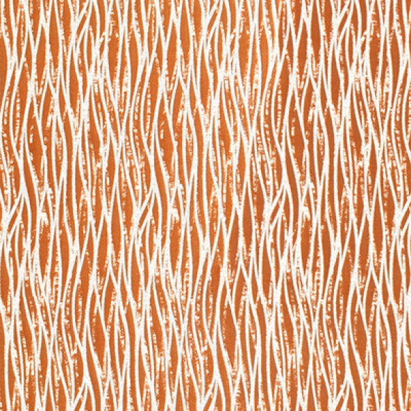 Linear Burnt Orange Fabric Flat Image