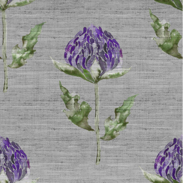 Bram Violet Fabric by Voyage