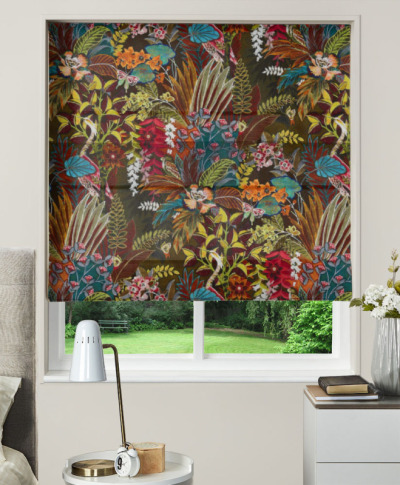 Made To Measure Roman Blind Hidden Paradise Calypso Made To Measure Roman Blind Hidden Paradise Calypso