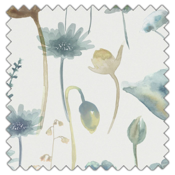 Swatch of Elmley Ochre Teal by Belfield Home