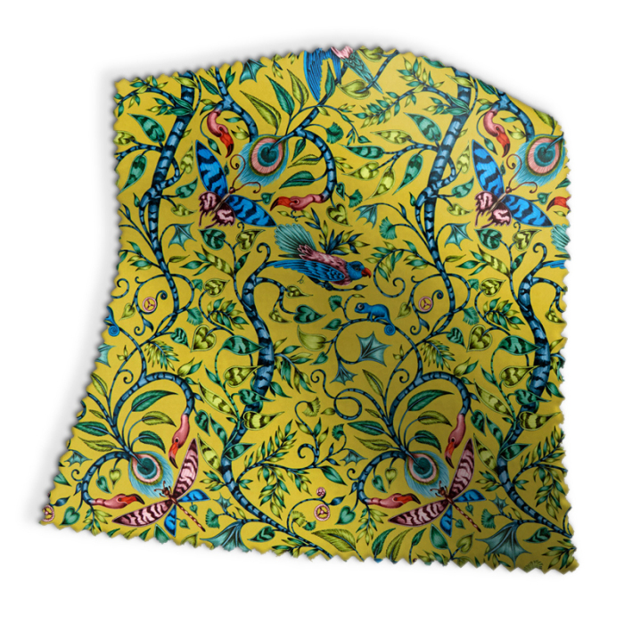 Made To Measure Curtains Rousseau Lime Velvet Swatch