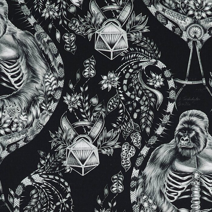 Made To Measure Curtains Silverback Black