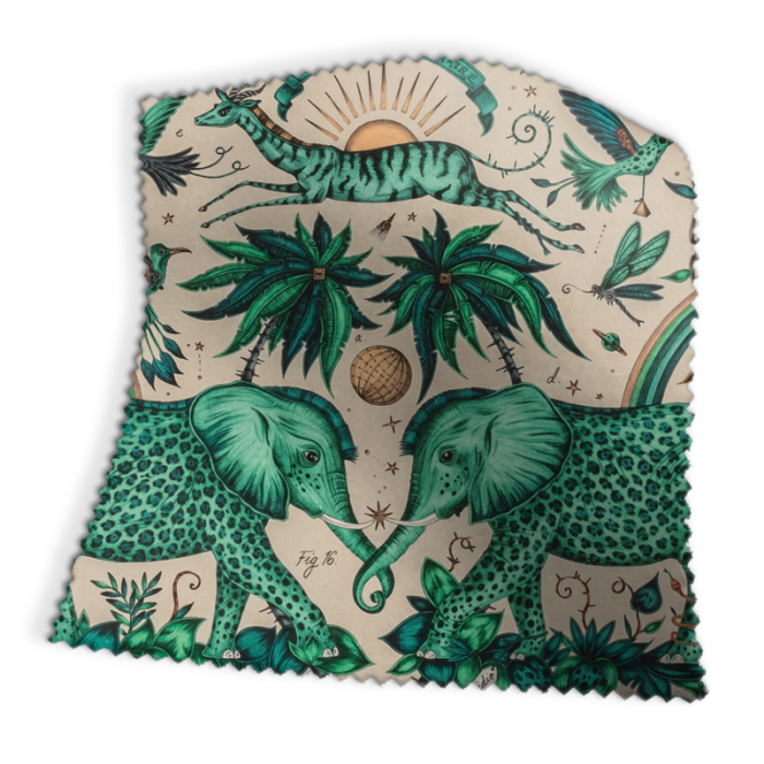 Swatch of Zambezi Green Linen