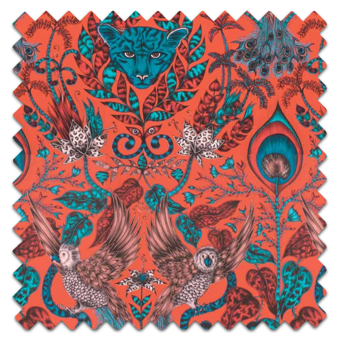 Roman Blinds Amazon Red