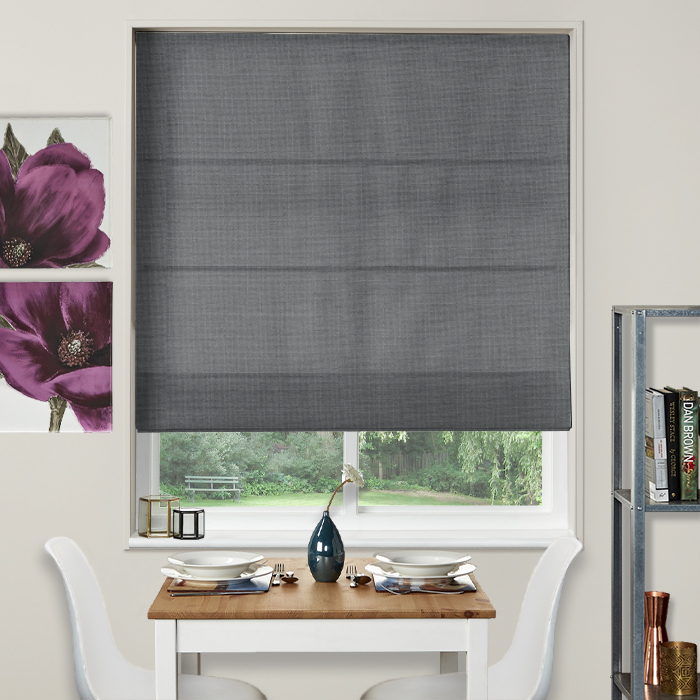 Electric Roman Blind Lisburn Linen Drizzle