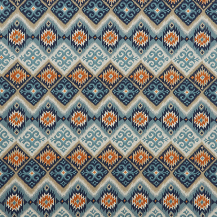 Made To Measure Curtains Navajo Teal Flat Image