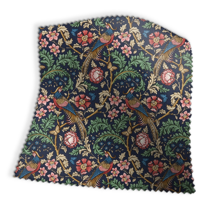 Made To Measure Curtains Oakmere Indigo Swatch