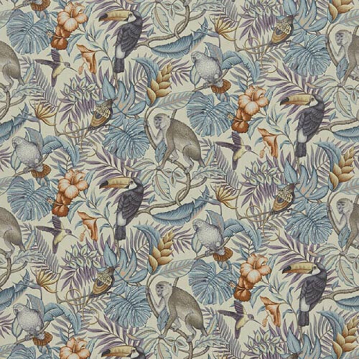 Made To Measure Curtains Rainforest Henna Flat Image