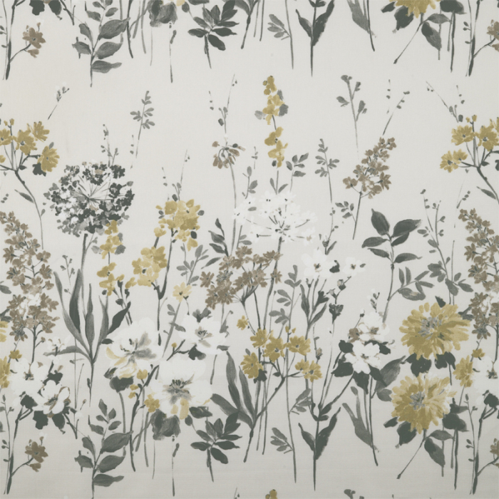 Made To Measure Curtains Wild Meadow Charcoal Flat Image