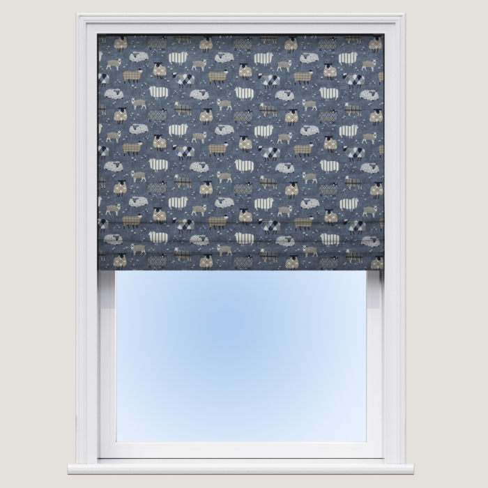 Baa Baa Denim Roman Blind
