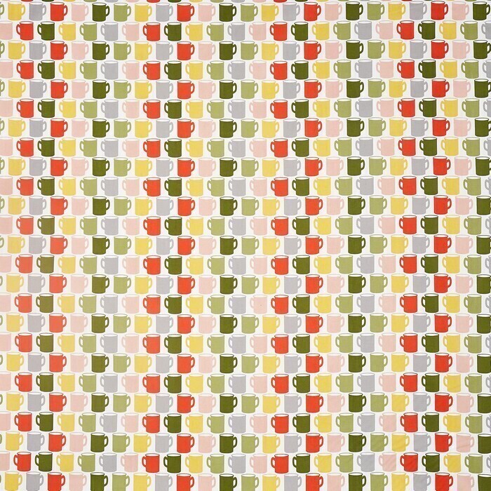 Made To Measure Curtains Mug Of Tea Coral