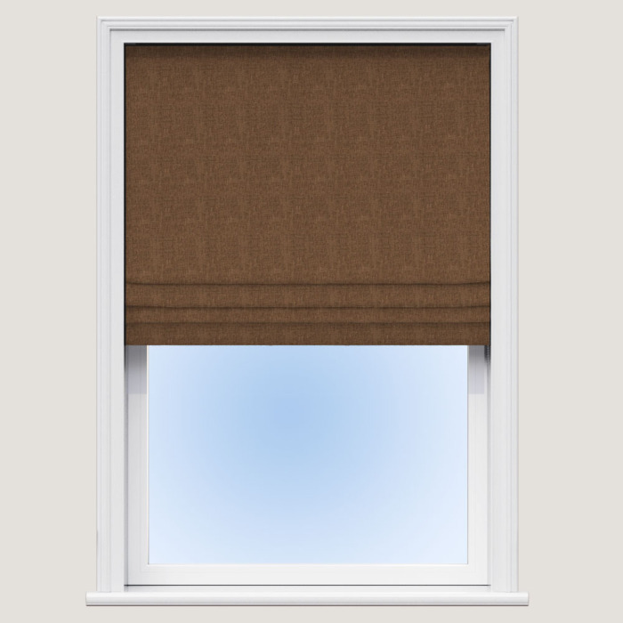 Made To Measure Roman Blind Oslo Teak