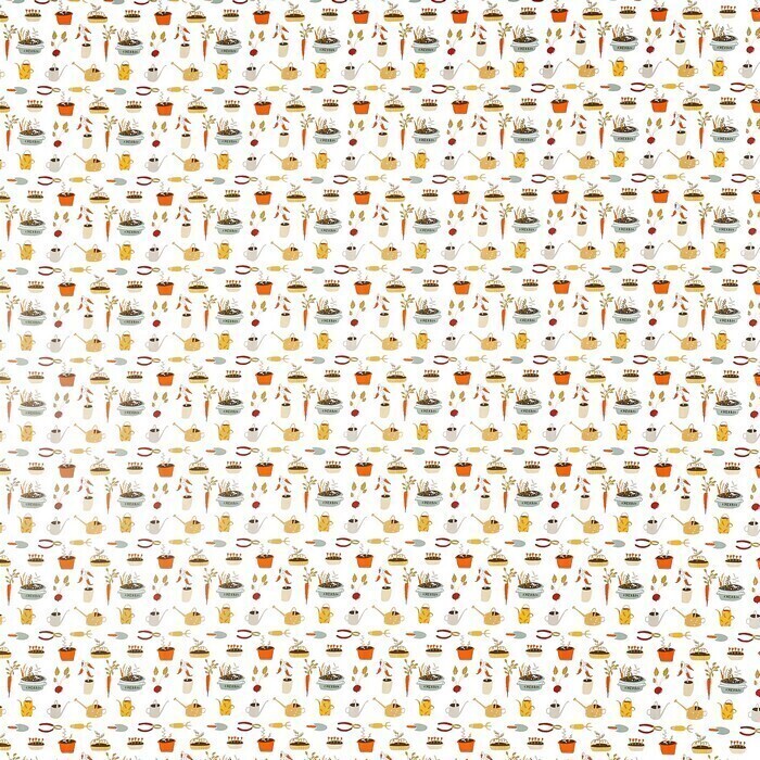 Made To Measure Roman Blind Planting Out Carnival