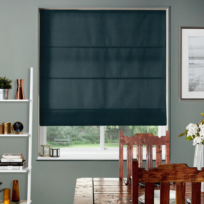 Renzo Midnight Roman Blinds