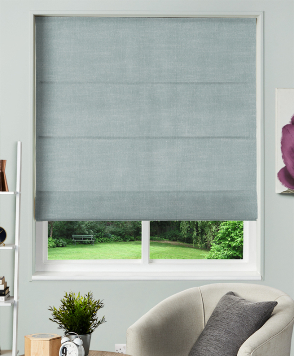 Made To Measure Roman Blinds Amalfi Denim