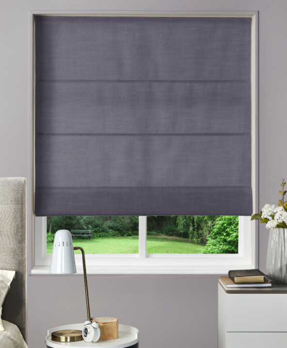 Made To Measure Roman Blinds Amalfi Eggplant