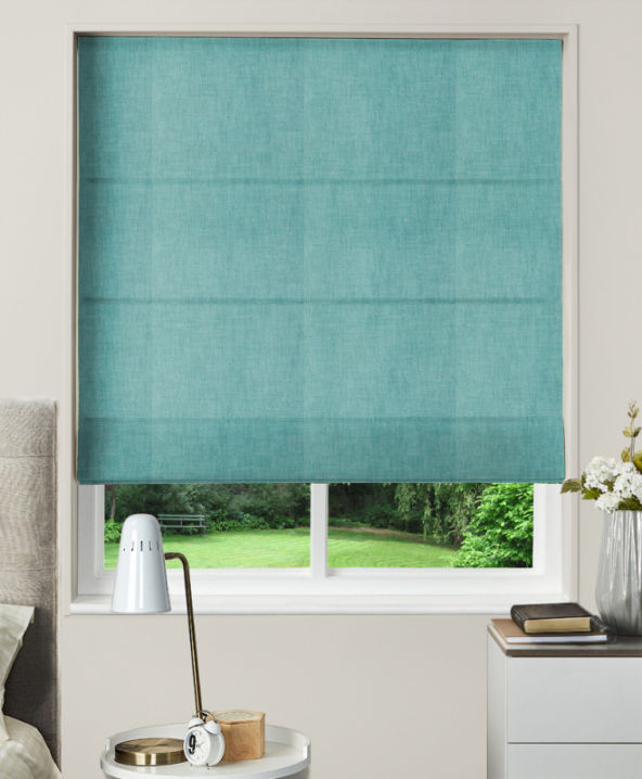 Made To Measure Roman Blinds Angelo Teal