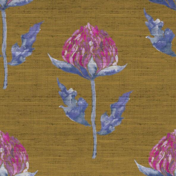 Bram Gold Fabric by Voyage