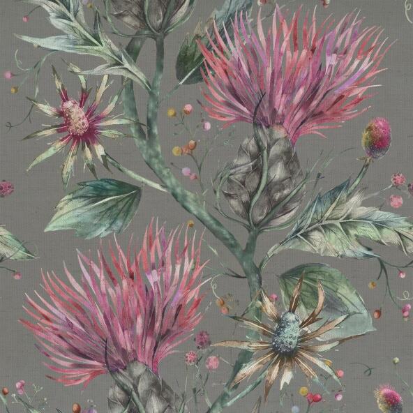 Elysium Onyx Fabric by Voyage