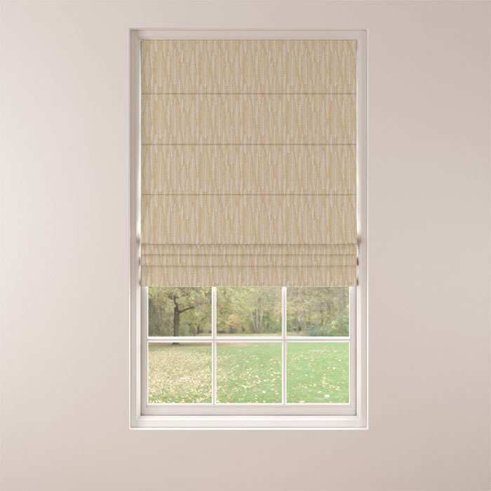 Roman Blind in Erika Ochre by Belfield Home
