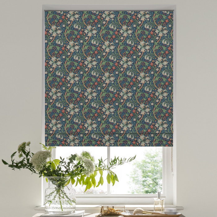 Roman Blind in Golden Lily Jewel by William Morris