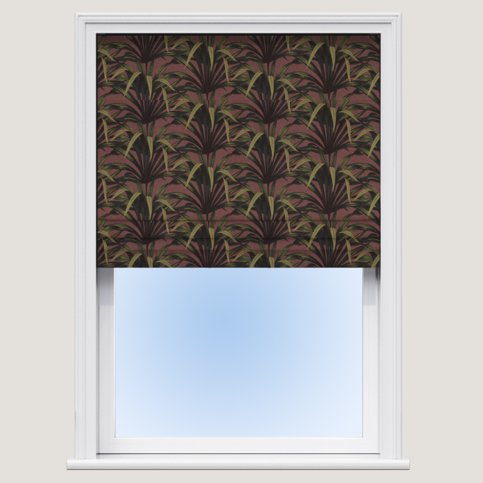 Martinique Damson Roman Blind