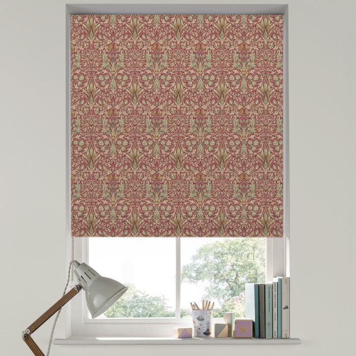 Roman Blind in Snakeshead Wine by William Morris