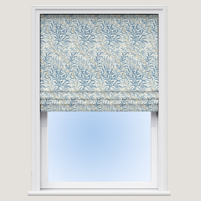Willow Bough Azure Roman Blind
