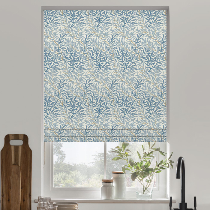 Roman Blind in Willow Bough Azure by William Morris