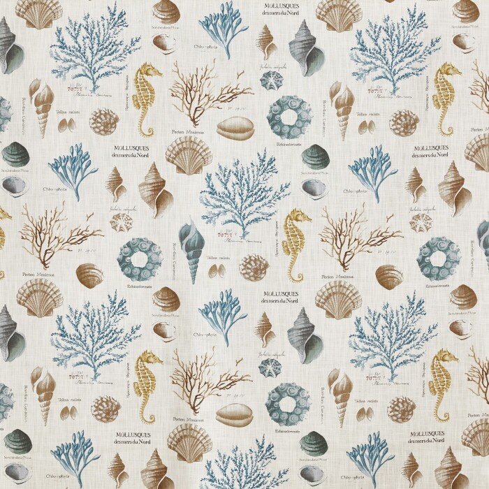 St Helier Aqua Fabric by Prestigious Textiles