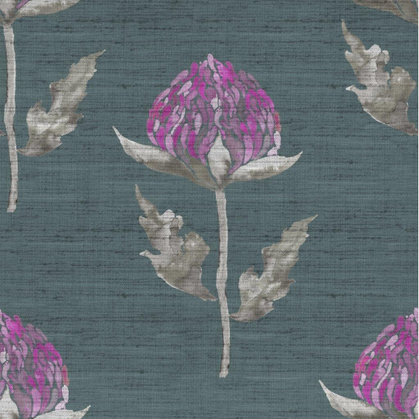 Bram Onyx Fabric by Voyage