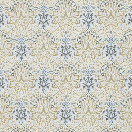 Made To Measure Curtains Artichoke Embroidery Soft Gold/Cream