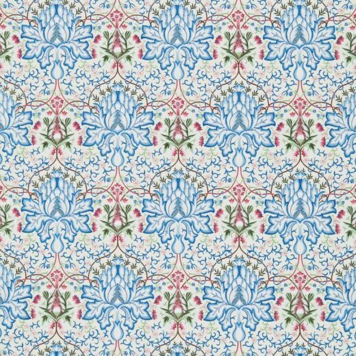 Made To Measure Roman Blinds Artichoke Embroidery Peacock/Cream