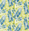 Lunaria Chalk Denim Lime Fabric by Scion