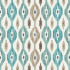 Fergana Teal Fabric by The Pure Edit