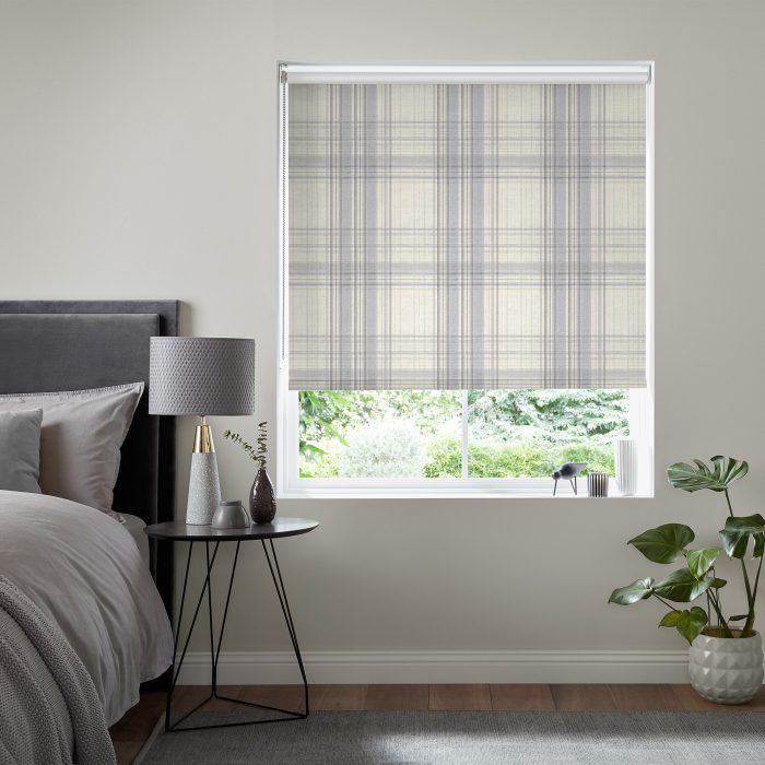 San Antonio Silver Blackout Eve Electric Roller Blind