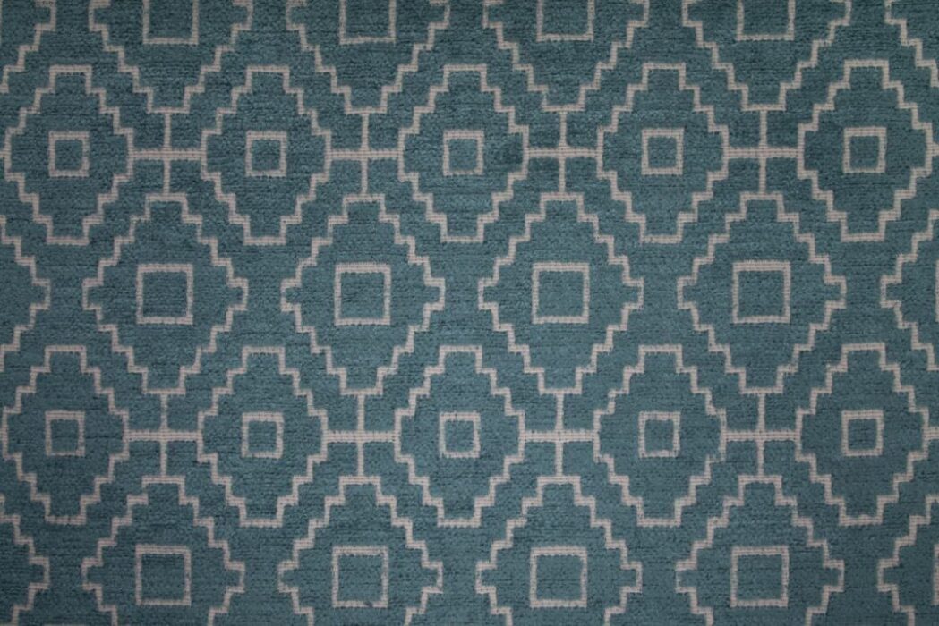 Kenza Teal Fabric Flat Image