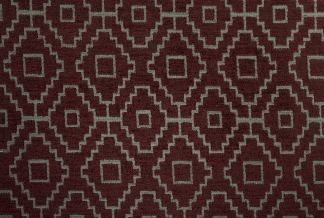 Kenza Wine Fabric Flat Image