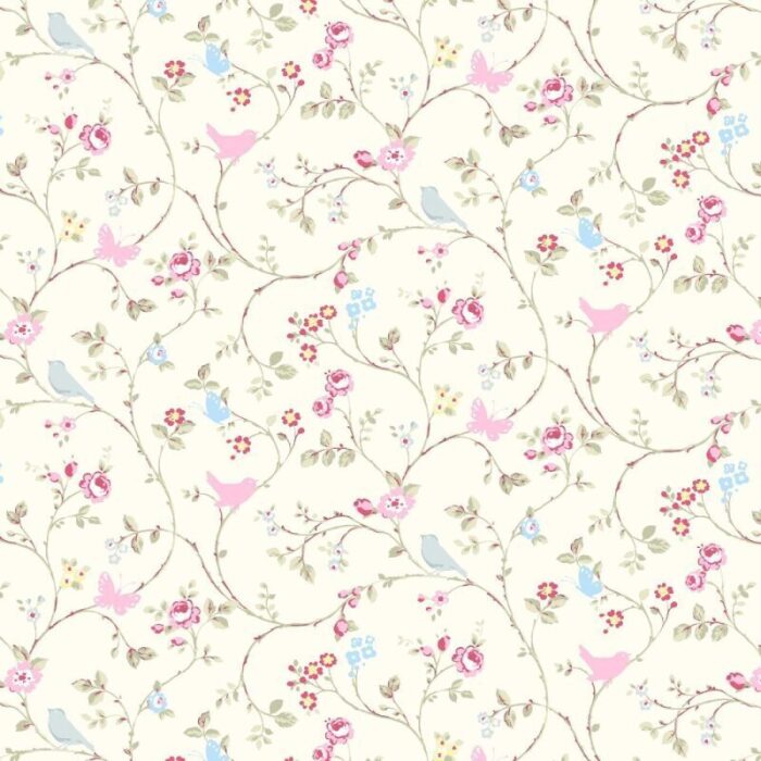 Bird Trail Grey Roller Blind