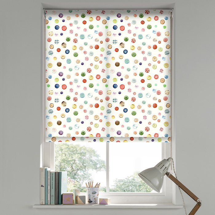 Button Box Cream Roller Blind