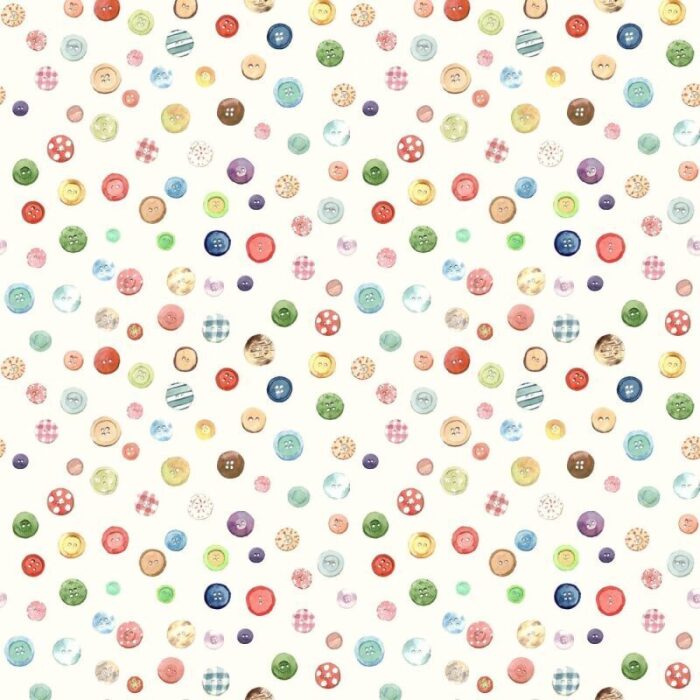 Button Box Cream Roller Blind