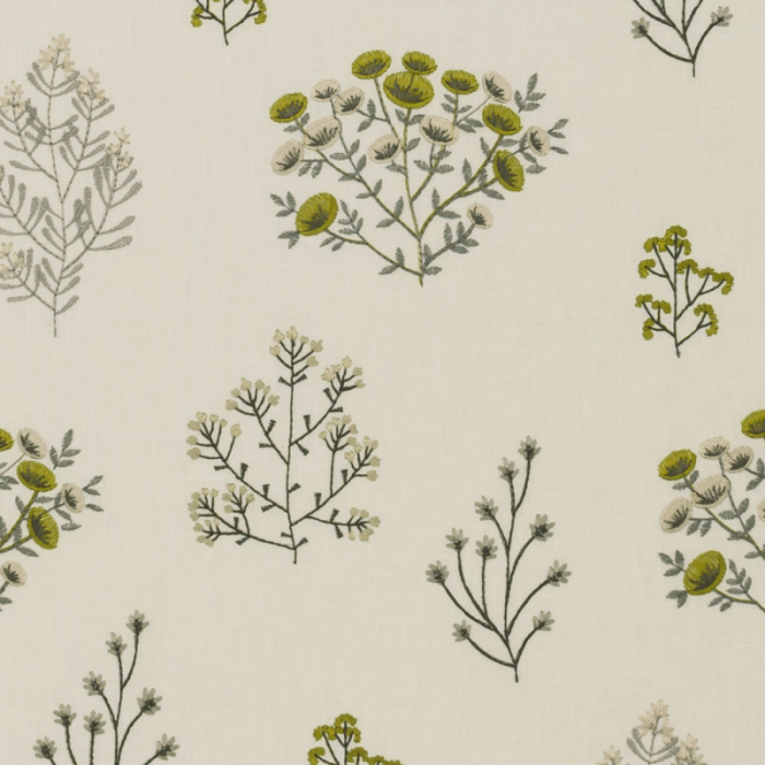 Made To Measure Roman Blinds Floris Chartreuse Flat Image