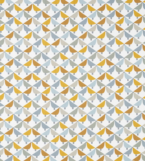 Lintu Dandelion Butterscotch Pebble Fabric by Scion